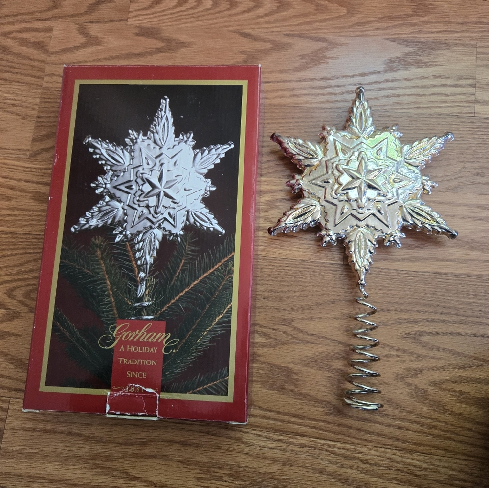 Gorham Silverplated Snowflake Tree Topper